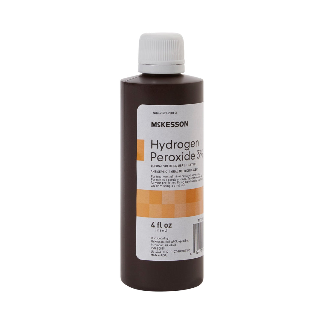 hydrogen peroxide herbicide McKesson Hydrogen Peroxide Antiseptic, 4 oz. Bottle; Case of 24