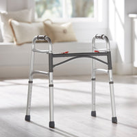 Load image into Gallery viewer, McKesson Junior Aluminum Folding Walker, 25 – 32 Inch Height - American Hospital Supply

