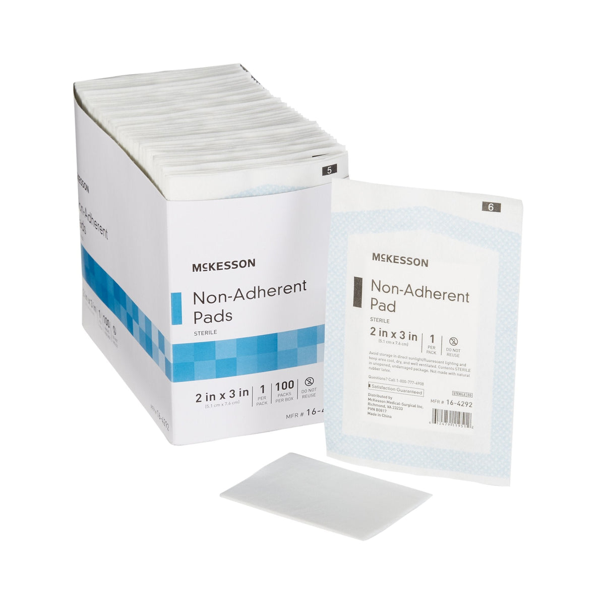 McKesson Non-Adherent Dressing, 2 x 3 Inch - American Hospital Supply