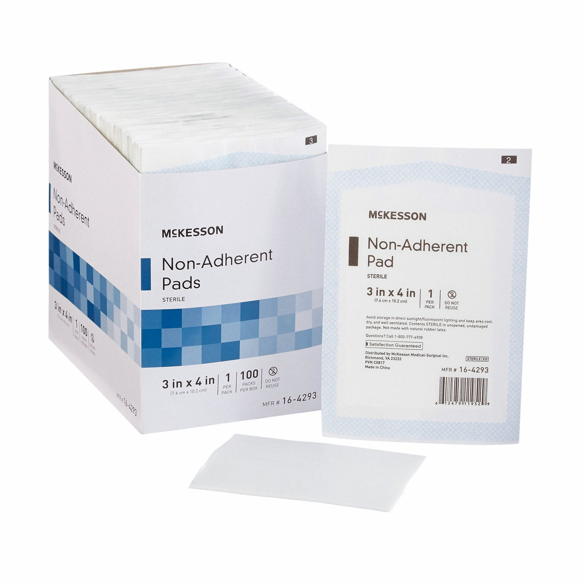 McKesson Non-Adherent Dressing, 3 x 4 Inch - American Hospital Supply