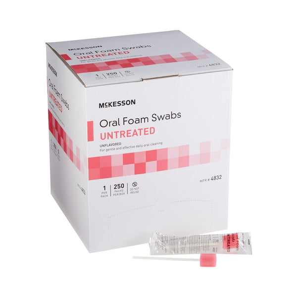 McKesson Oral Swabstick, Foam Tip, Untreated - American Hospital Supply