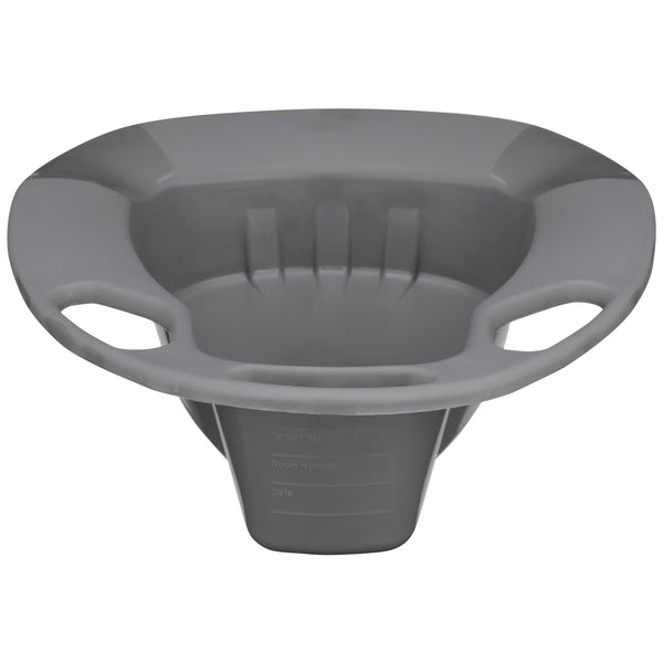McKesson Stackable Bedpan, Non-Stick Plastic, Latex-Free, Graphite - American Hospital Supply