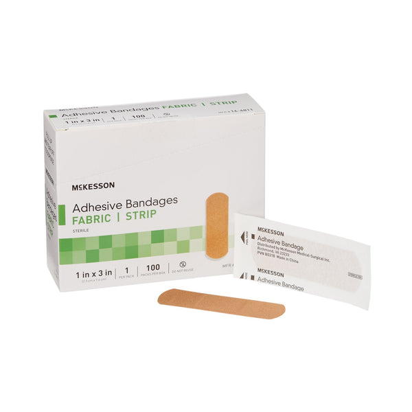 McKesson Tan Adhesive Strip, 1 x 3 Inch - American Hospital Supply