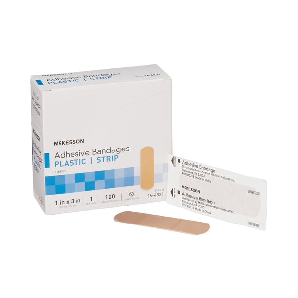 McKesson Tan Adhesive Strip, 1 x 3 Inch - American Hospital Supply
