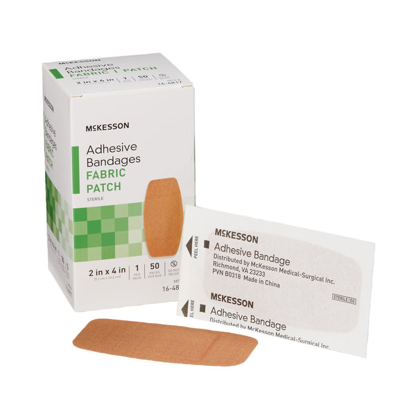 McKesson Tan Adhesive Strip, 2 x 4 Inch - American Hospital Supply