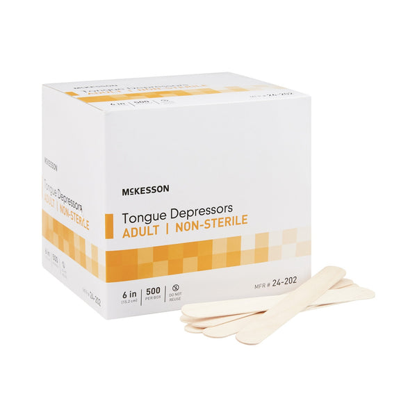 McKesson Tongue Depressor, Wood, 6 Inch - American Hospital Supply