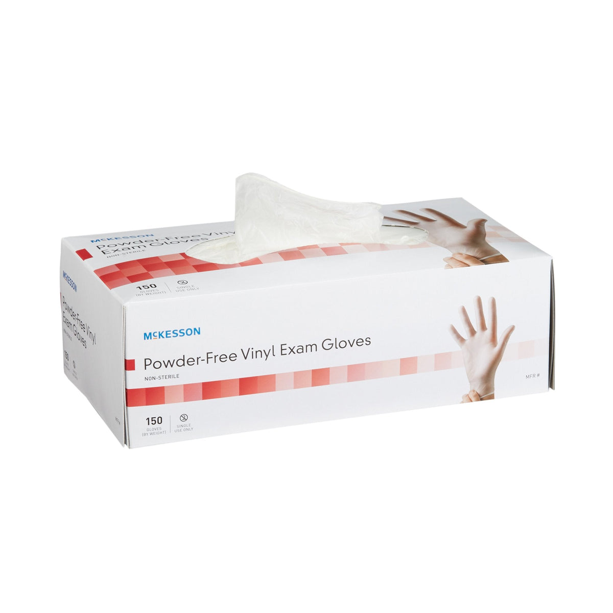 McKesson Vinyl Exam Glove - Clear, All Sizes - American Hospital Supply