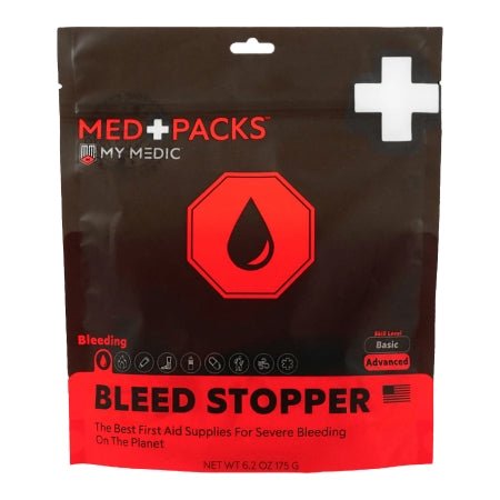 My Medic™ Med Packs Bleed Stopper First Aid Kit Plastic Pouch First Aid Pack, Bleed Stopper All-in-one Advanced