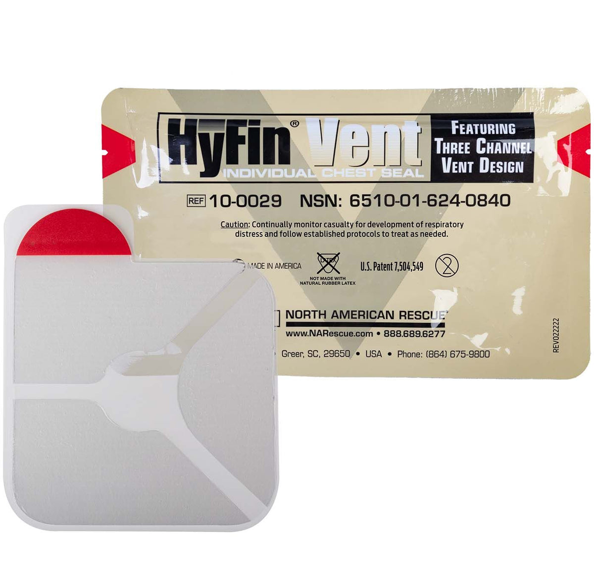 North American Rescue HyFin® Vent Chest Seal - American Hospital Supply