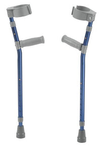 Load image into Gallery viewer, Pediatric Forearm Crutches(pr) Knight Blue 4&#39;4 -5&#39;5 Ht - American Hospital Supply
