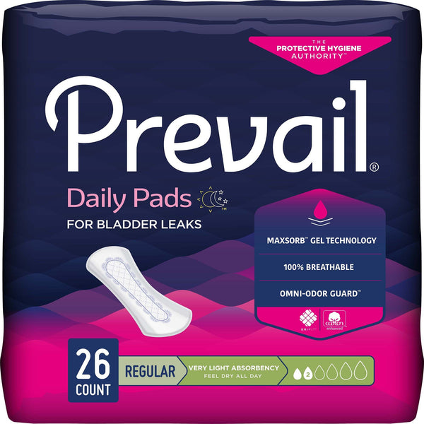 Prevail® Daily Liner Very Light Bladder Control Pad, 7½-Inch Length - American Hospital Supply