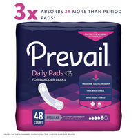 Load image into Gallery viewer, Prevail® Daily Pads Maximum Bladder Control Pad, 11-Inch Length - American Hospital Supply
