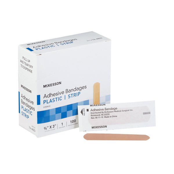 Sheer Adhesive Strip, 3/4 x 3 Inch - American Hospital Supply