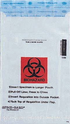 Specimen Transport Bag with Document Pouch Speci-Gard® 6 X 10 Inch - American Hospital Supply