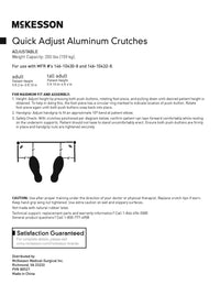 Load image into Gallery viewer, Under Arm Crutches, Push Pin Adjustable, Adult, Multiple Sizes - American Hospital Supply
