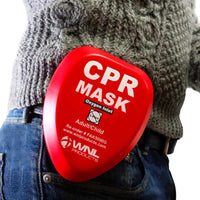 Load image into Gallery viewer, WNL Products CPR Masks for Adults and Children | Hard Red Case - American Hospital Supply
