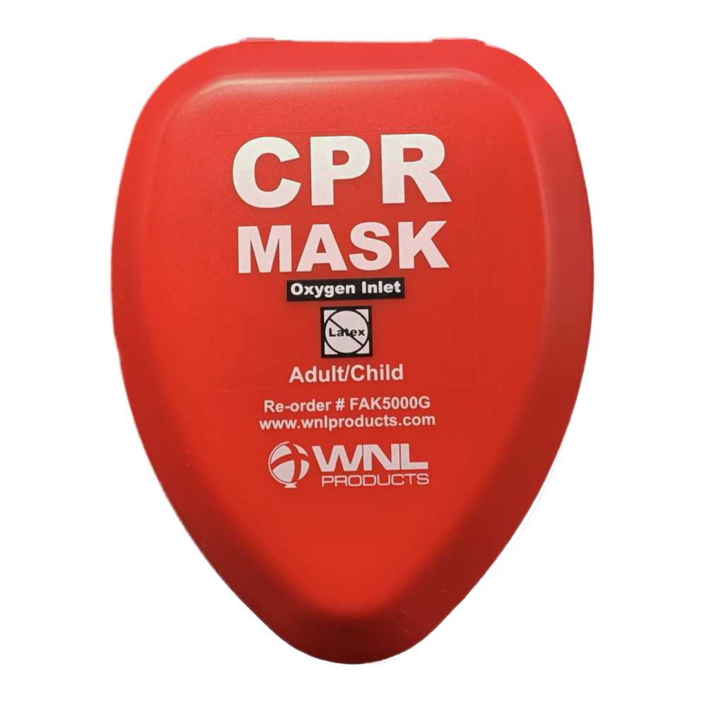 WNL Products CPR Masks for Adults and Children | Hard Red Case - American Hospital Supply