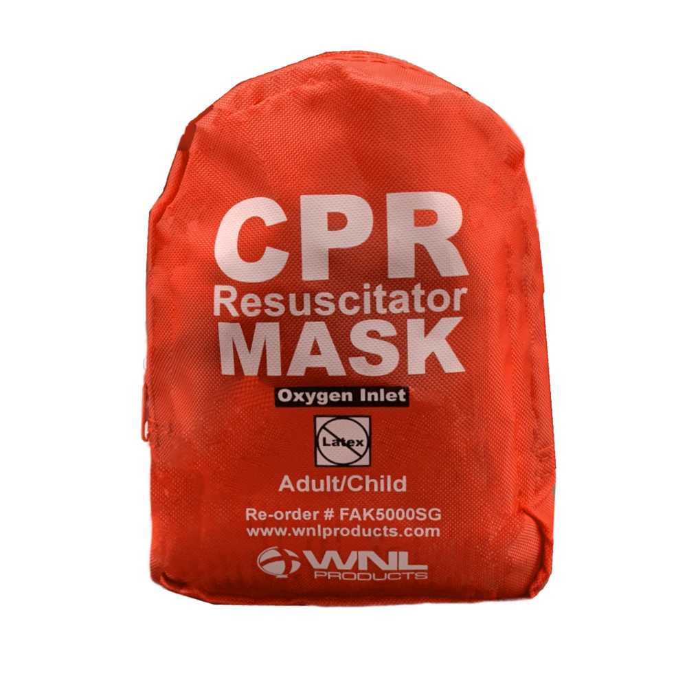 WNL Products CPR Masks for Adults and Children | Soft Red Case - American Hospital Supply